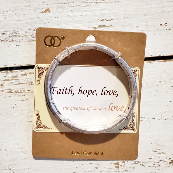 ✝️Bracelet: FAITH HOPE LOVE- CORINTHIANS 13:13 - Picture 1 of 11